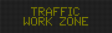 TRAFFICWORK ZONEBETWEENMM 12 AND 17